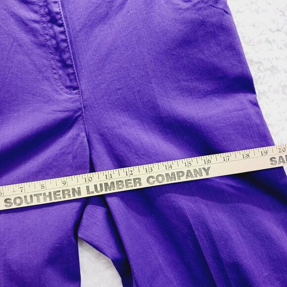 Jeans Women Size 8 Straight Leg Purple Silver Studded Casual Vibe 5 Pocket NWT - Picture 7 of 16